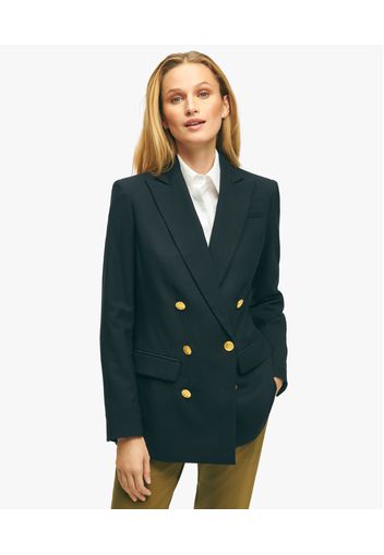 Navy Voyager Jacket In Double-breasted Wool Blend - Donna Giacche E Blazer Navy 4