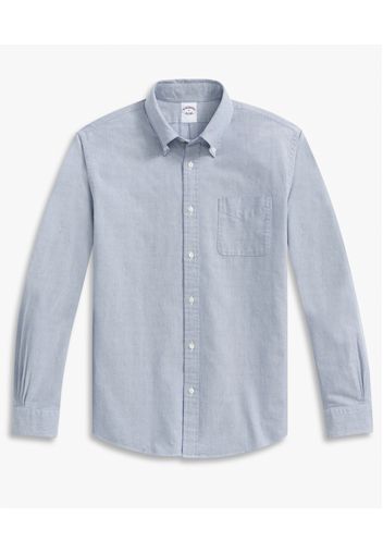 Camicia Sportiva Blu Regular Fit Oxford Friday Con Collo A Polo Button-down - Uomo Camicie Sportive Blu M