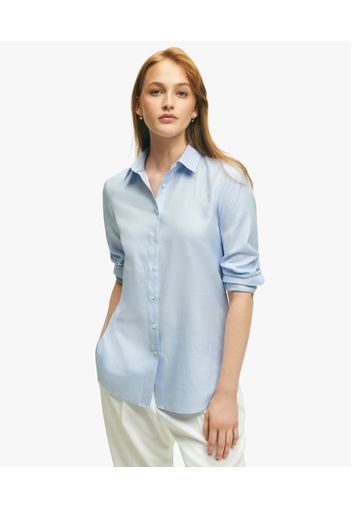 X Thomas Mason Light Blue Cotton Luxury Shirt - Donna Camicie E T-shirt Light Blue 2