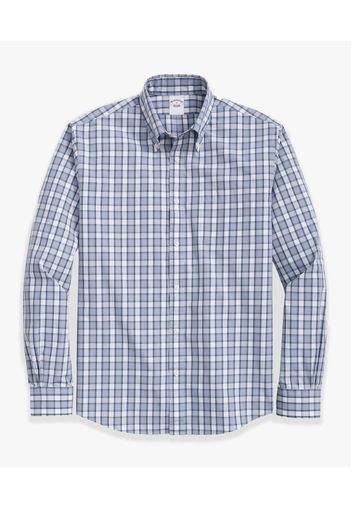 Camicia Sportiva Acquamarina Tartan Regular Fit In Popeline Di Cotone Friday Con Collo Button-down - Uomo Camicie Sportive Tartan L