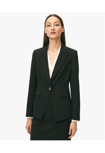 One-button Crepe Suit Jacket - Donna Giacche E Blazer Caviar 16