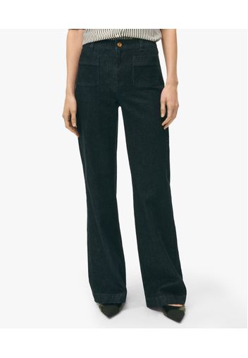 High-waisted Bootcut Denim Pants - Donna Pantaloni Casual Indigo 12