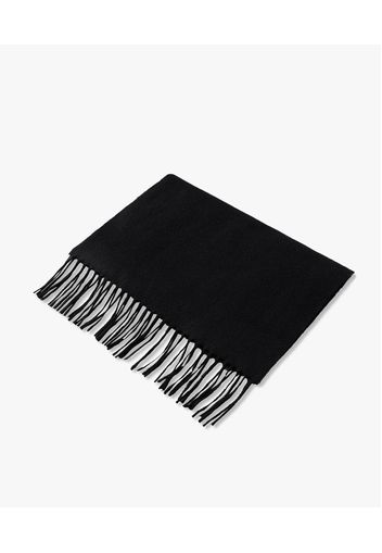 Black Wool-cashmere-blend Scarf - Uomo Sciarpe Black One Size