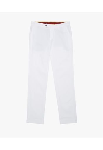 Stretch Cotton Chinos - Male Casual Bottoms White 36