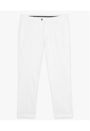 White Cotton Chinos - Uomo Pantaloni Casual White 30