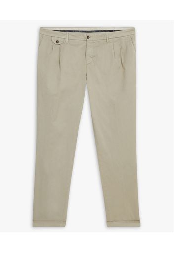 Khaki Cotton Chinos - Uomo Pantaloni Casual Khaki 36