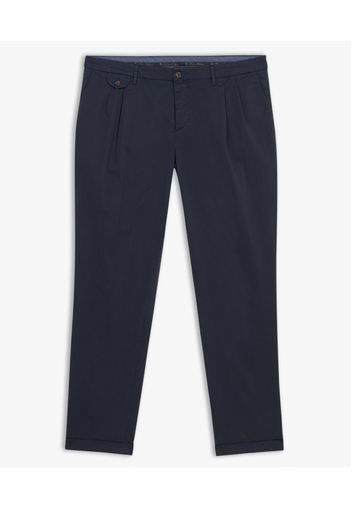 Navy Cotton Chinos - Uomo Pantaloni Casual Navy 30