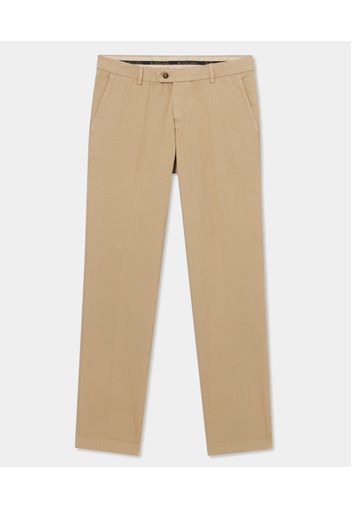 Slim Fit Cotton Chinos - Uomo Pantaloni Casual Beige 42