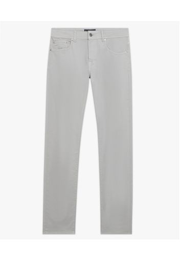 Light Grey Stretch Cotton Five-pocket Pants - Uomo Pantaloni Casual Light Grey 30