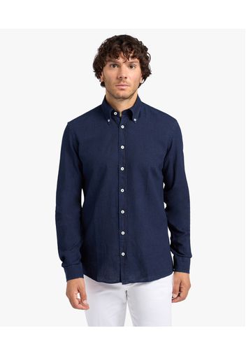 Name - Uomo Camicie Sportive Blue S