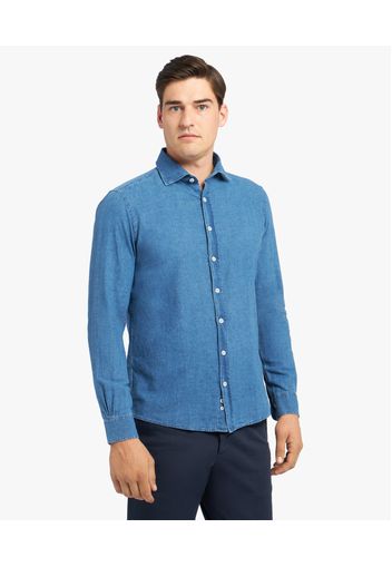 Name - Uomo Camicie Sportive Light Blue M