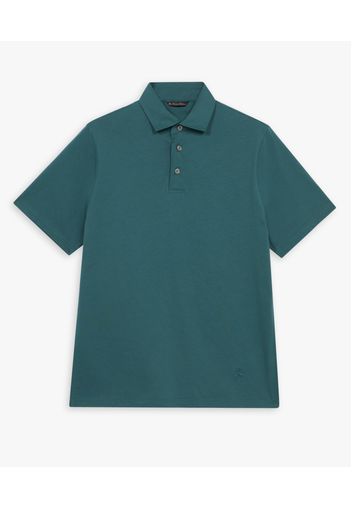 Green Cotton Polo Shirt - Uomo Polo Green Xl