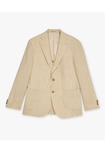 Beige Linen Blazer - Uomo Giacche E Blazer Beige 42