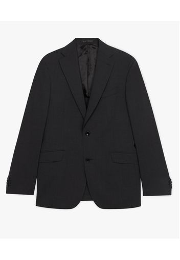 Dark Grey Stretch Virgin Wool Blazer - Uomo Giacche E Blazer Dark Grey 44