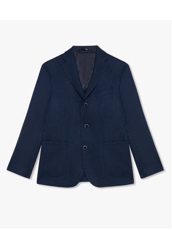 Navy-blue Wool-cashmere-blend Blazer - Uomo Giacche E Blazer Navy 46