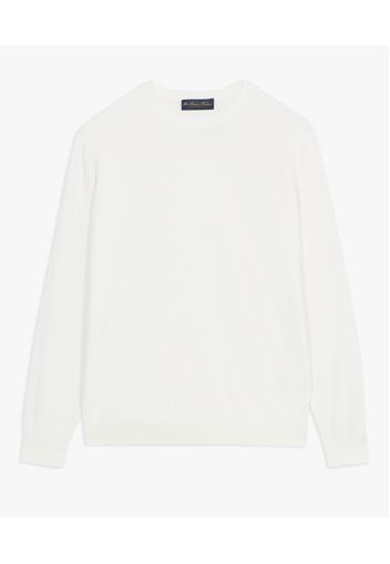 Maglione Bianco In Cotone - Uomo Maglieria Bianco S