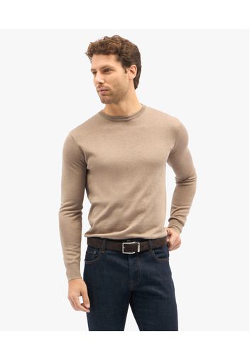 Beige Silk-cashmere Blend Crew-neck Sweater - Uomo Maglieria Beige Xxl