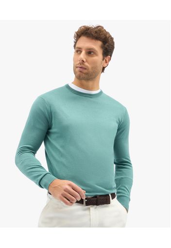 Sage Silk-cashmere Blend Crew-neck Sweater - Uomo Maglieria Sage L