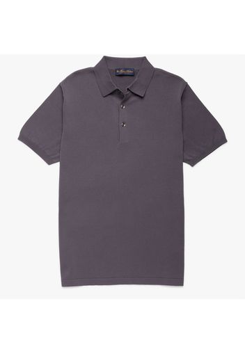 Camicia polo in cotone makò - male Grigio scuro S