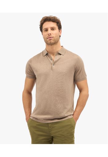 Beige Silk-cashmere Blend Polo Shirt - Uomo Maglieria Beige Xxl