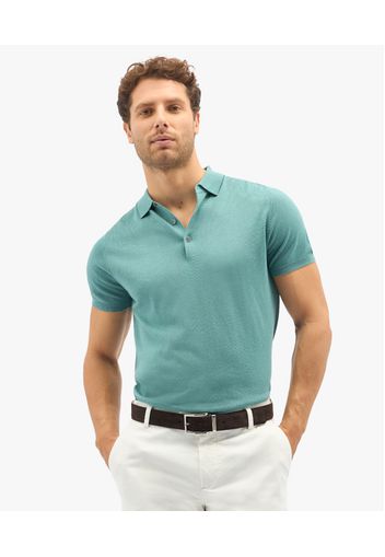 Sage Silk-cashmere Blend Polo Shirt - Uomo Maglieria Sage S