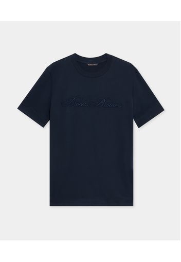 Logo Cotton T-shirt - Uomo T-shirt Navy M