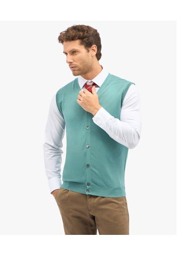 Sage Silk-cashmere Blend Sweater Vest - Uomo Maglieria Sage Xl