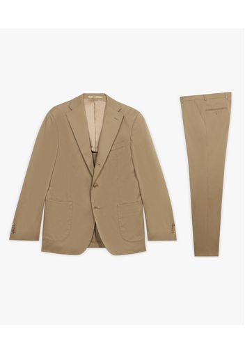 Khaki Stretch Cotton Suit - Uomo Abiti Khaki 42