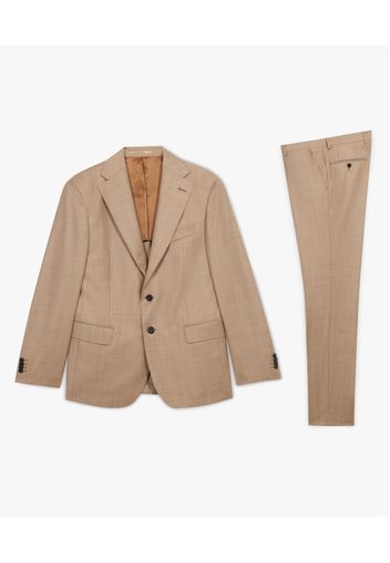 Beige Virgin Wool Suit - Uomo Abiti Beige 50