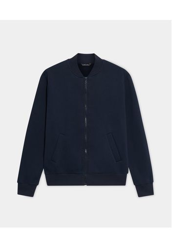 Cotton Zip-up Sweater - Uomo Maglieria Navy S