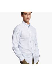Camicia elegante Regent regular fit in Oxford BrooksCool non-iron, colletto button-down - male Quadri azzurri 17H