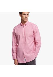 Camicia elegante Regent regular fit in cotone Oxford non-iron, colletto button-down - male Quadri rosa 14H