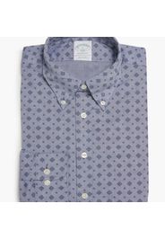 Camicia sportiva Milano slim fit in cotone, colletto button-down - male Celeste S