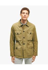 Medium-green Cotton Field Jacket - Uomo Capispalla Casual Medium Green L