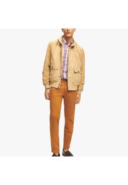 Sueded Leather Jacket - male Light Beige L
