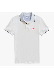 Supima Cotton Slim-Fit Golden Fleece Tipped Polo Shirt - male White M