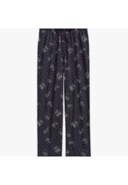 Pantalone lounge in popeline di cotone con fantasia Henry - male Navy L