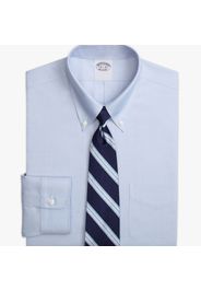 Camicia da smoking in cotone stretch Supima Oxford pinpoint non-iron con colletto button-down - male Blu 16