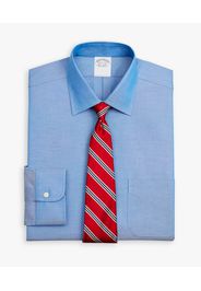 Camicia Blu Medio Con Vestibilità Tradizionale Non-iron In Cotone Supima Elasticizzato Con Collo Ainsley - Uomo Camicie Eleganti Blu 15