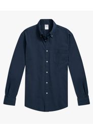 Camicia Sportiva Navy Regular Fit In Cotone Seersucker Con Collo Button-down - Uomo Camicie Sportive Navy Xs