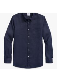 Camicia sportiva in lino irlandese - male Navy M