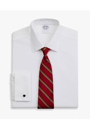 White Regular Fit Non-iron Stretch Cotton Dress Shirt With Ainsley Collar - Uomo Camicie Eleganti White 16