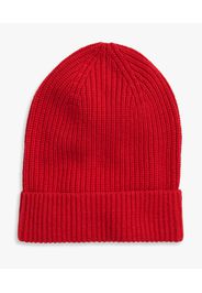 Cappello A Cuffia In Lana E Cachemire Rosso - Uomo Sciarpe Rosso One Size