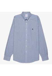 Supima Cotton Non-Iron Button Down Dress Shirt - male Blue 18