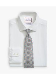 Camicia Bianca Slim Fit  X Thomas Mason In Lino Con Collo Semi Francese - Uomo Camicie Eleganti Bianco 16h
