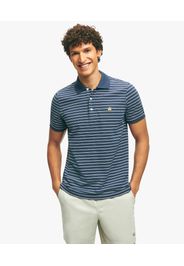 Polo Navy E Bianca A Righe Golden Fleece In Cotone - Uomo Polo Navy E Bianco S