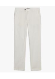 White Stretch Cotton Chinos - Uomo Pantaloni Casual White 46