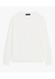 Maglione Bianco In Cotone - Uomo Maglieria Bianco S