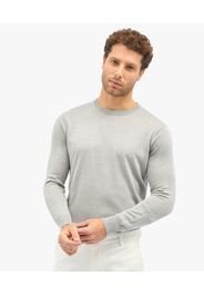 Light Grey Silk-cashmere Blend Crew-neck Sweater - Uomo Maglieria Light Grey Xl
