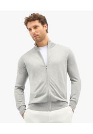 Light Grey Silk-cashmere Blend Zip-up Cardigan - Uomo Maglieria Light Grey Xxl